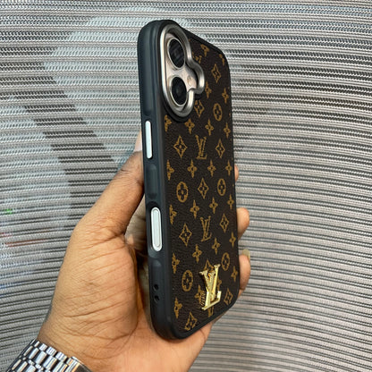 LogoLuxe Leather iPhone Case