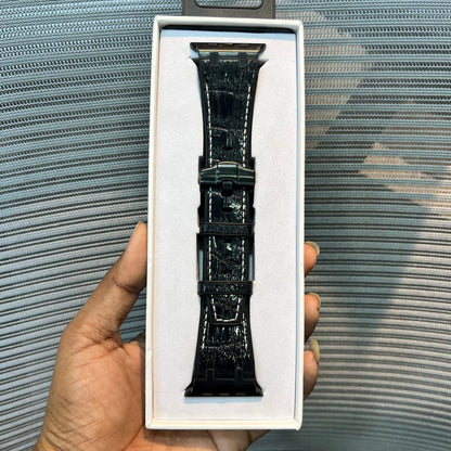 Premium Leather Stitch Apple iWatch Strap