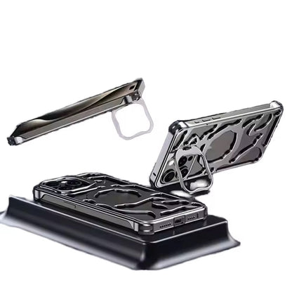 Premium Metal Case With Stand for iPhone
