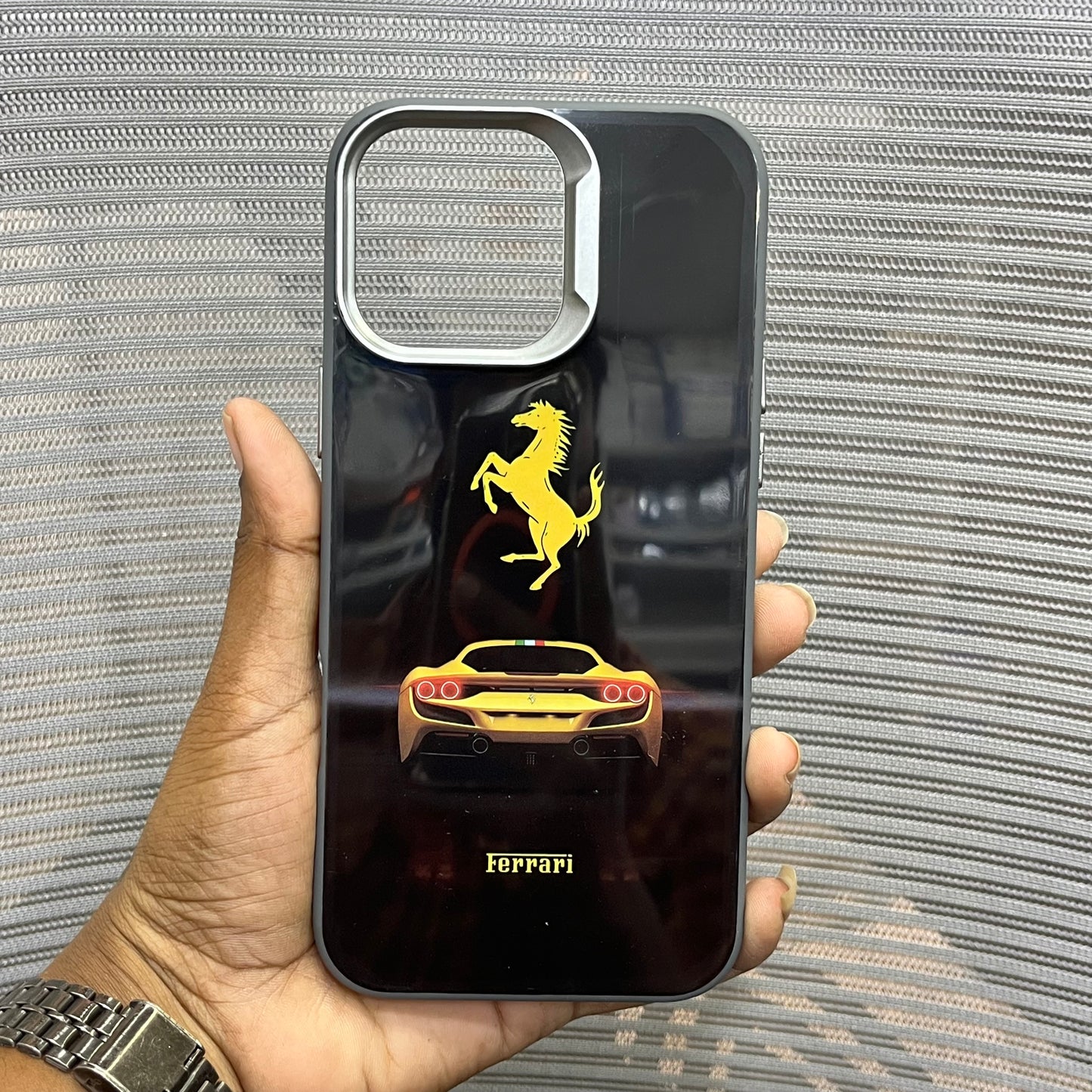 SpeedX Protective iPhone 16 Series Case -Ferrari black