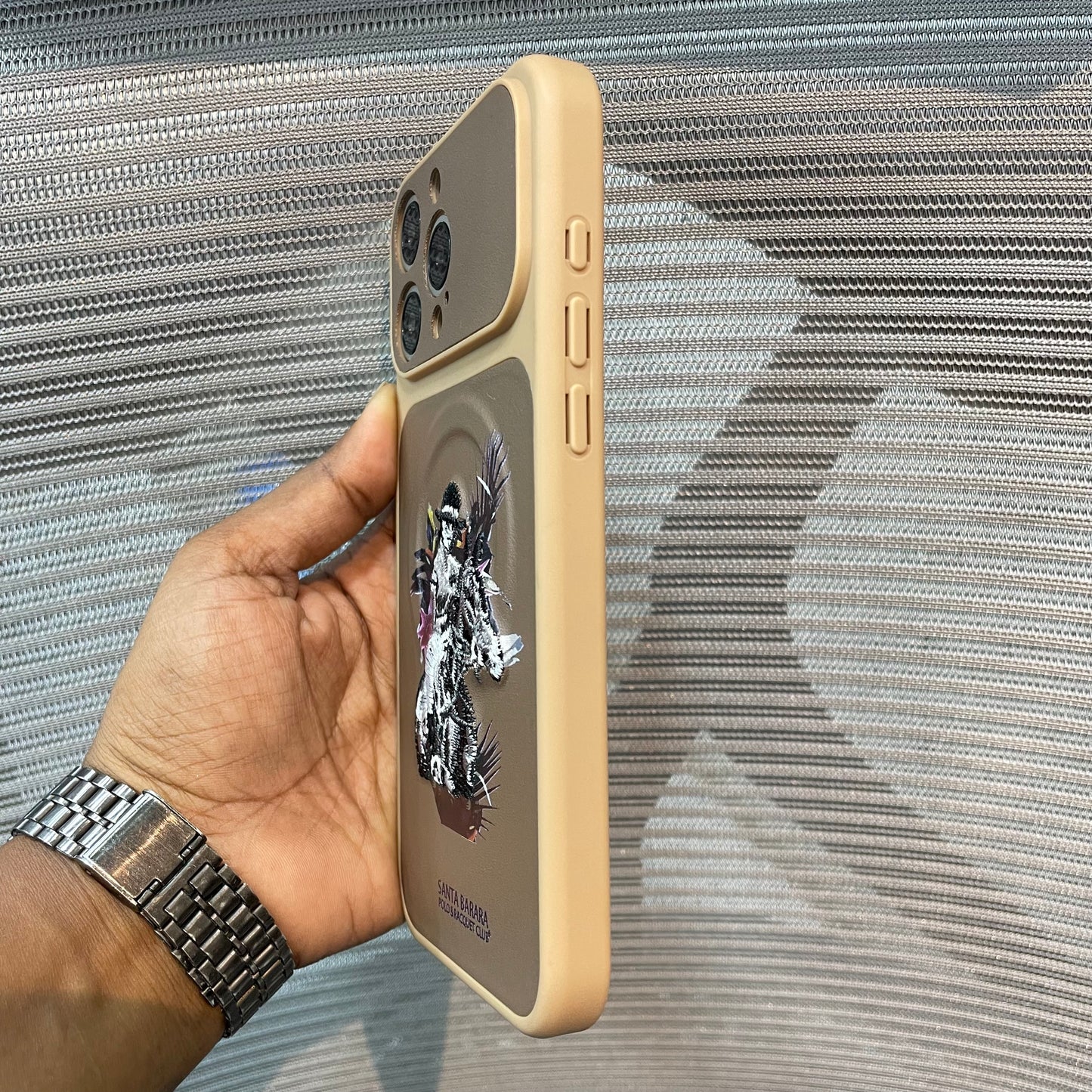 EmbroVault Luxe iPhone Case