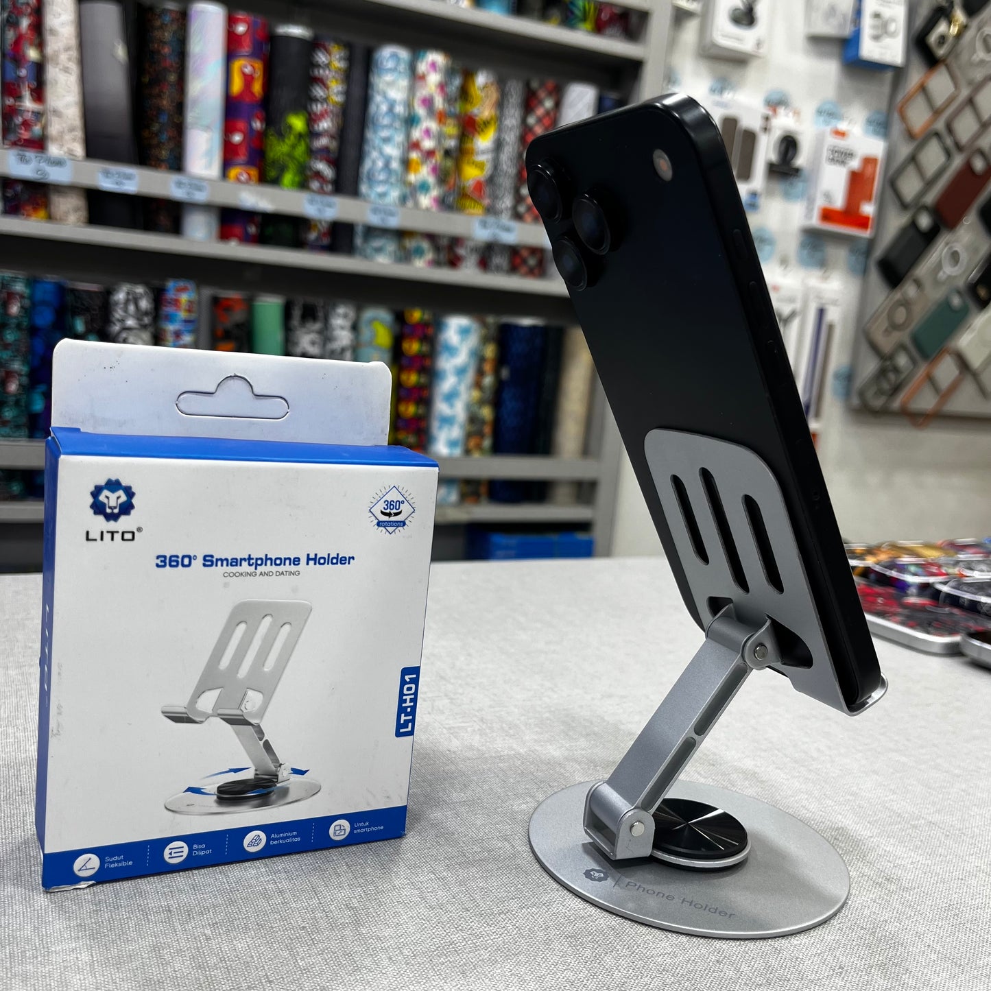 Premium 360° Rotatable Aluminium Phone Stand