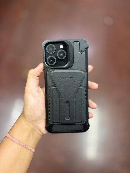 All-in-One - Leather & Metal MagSafe iPhone Case