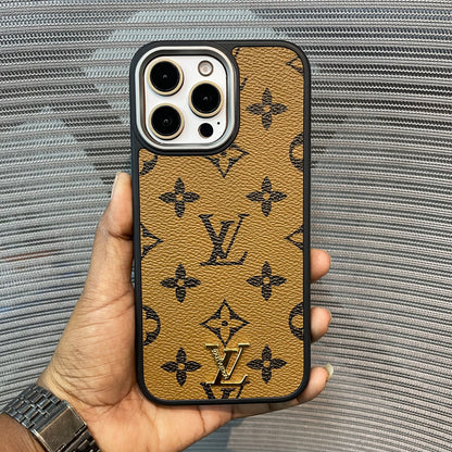 LogoLuxe Leather iPhone Case