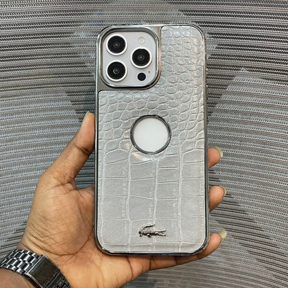 Leather Logo iPhone 16 Pro Max Case