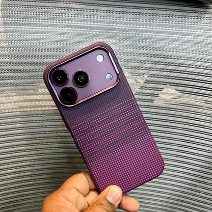 Carbon Fiber Gradient Embossed iPhone Case