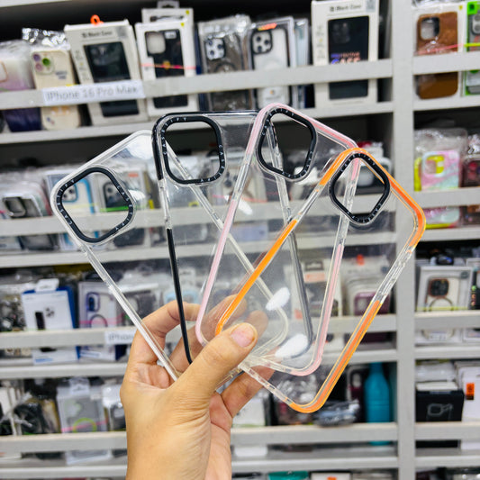 Transparent Color Border Case for iPhone 12 Pro Max