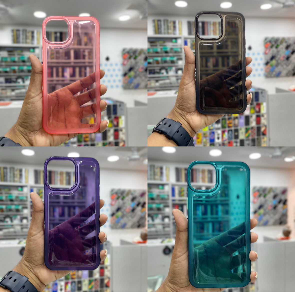 Soft Silicone Color Transparent Case for iPhone