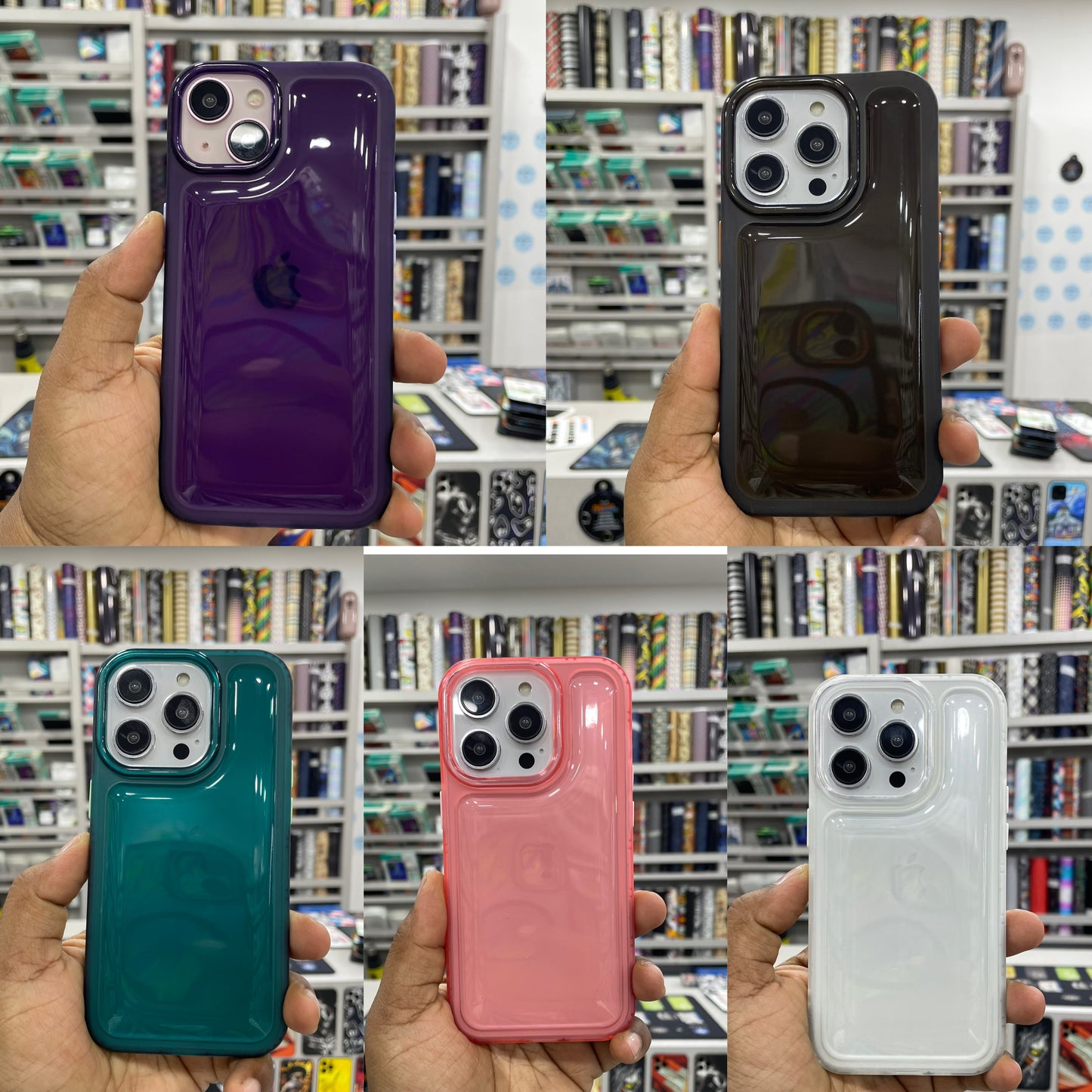 Glossy Silicone Case For iPhone