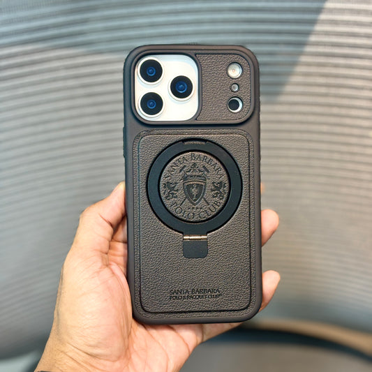 AristoStand MagSafe Leather Polo iPhone 17 Pro Max Case