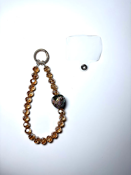 Gold Bling Phone Charm Strap