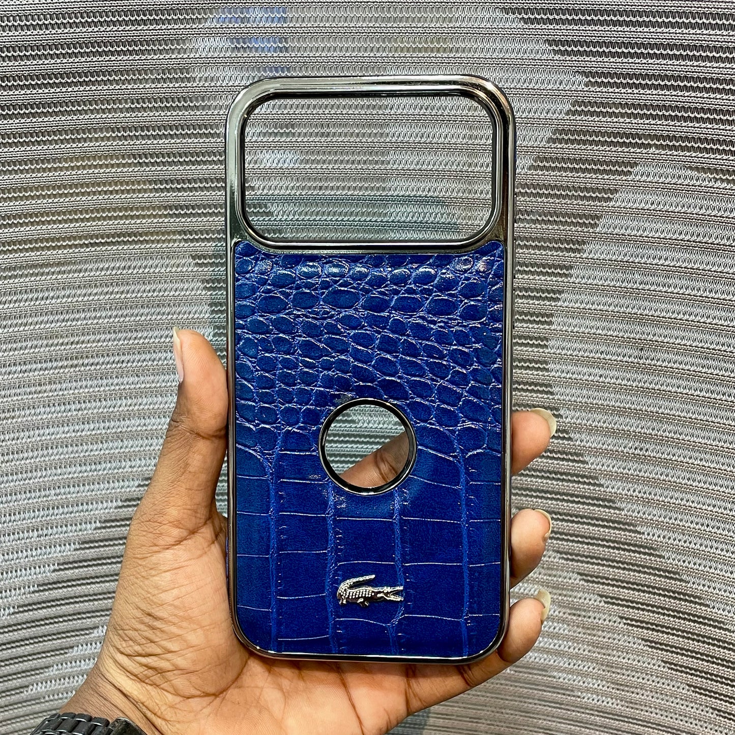 Leather Logo iPhone 17 Pro Max Case