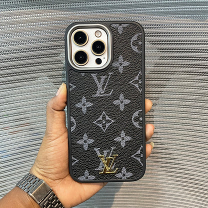LogoLuxe Leather iPhone Case