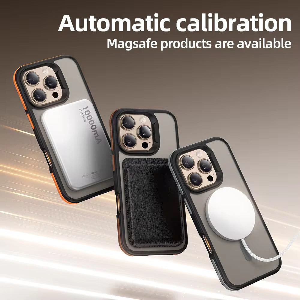 Tinted Matte Hard Magsafe Case with Color Border for iPhone