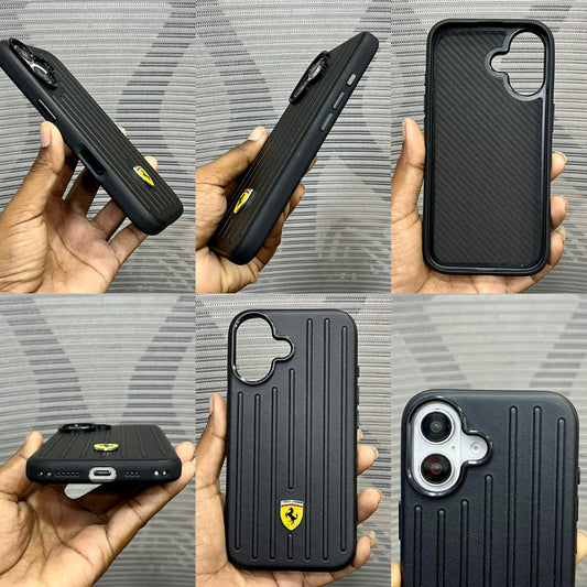 Leather Racing Logo iPhone 17 Case