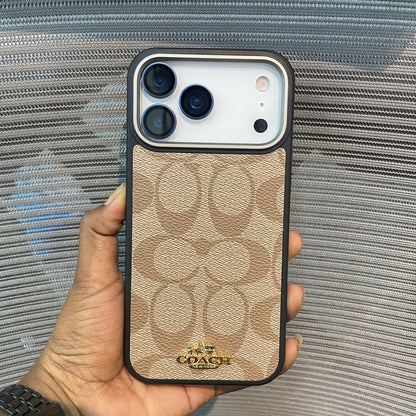 LogoLuxe Leather iPhone 17 Series Case