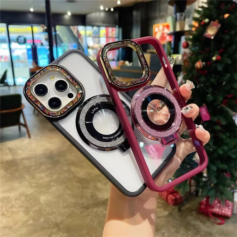 Fancy Bling MagSafe Transparent iPhone Case