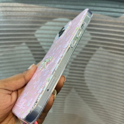 Floral Charm Clear iPhone 15 Case