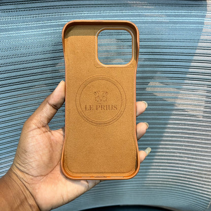Leather Slim Frame iPhone 16 Pro Max Case