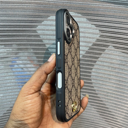LogoLuxe Leather iPhone Case