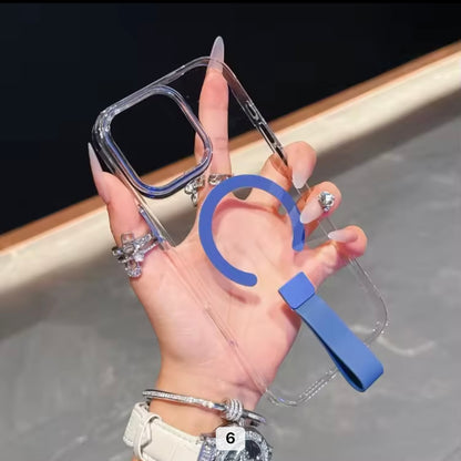 Transparent MagSafe iPhone Case with Holder