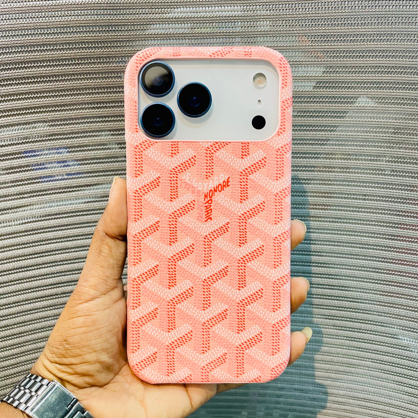 Luxe Printed Inner Fur iPhone 17 Pro Case