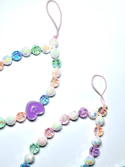 Aesthetic Heart Phone Charm Strap