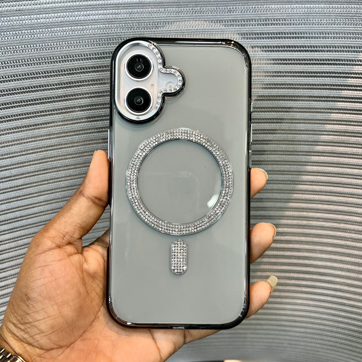 Tinted Black Diamond MagSafe iPhone 17 Case