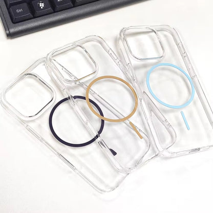 Anti-Yellow Transparent MagSafe iPhone Case