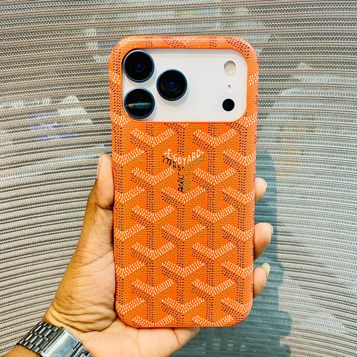Luxe Printed Inner Fur iPhone 17 Pro Max Case