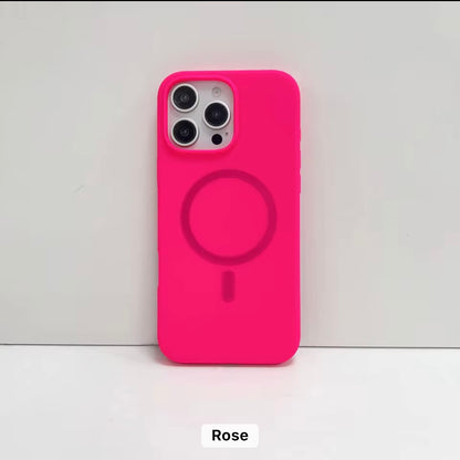Silicone MagSafe Hard Case for iPhone