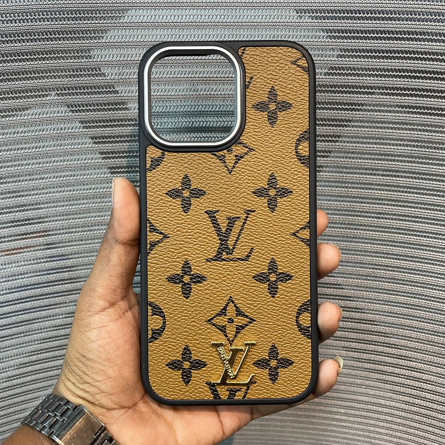 LogoLuxe Leather iPhone Case