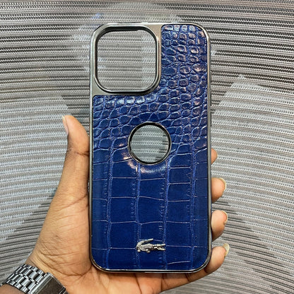 Leather Logo iPhone 16 Pro Max Case