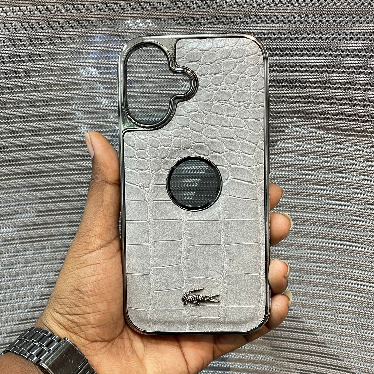 Leather Logo iPhone 17 Case