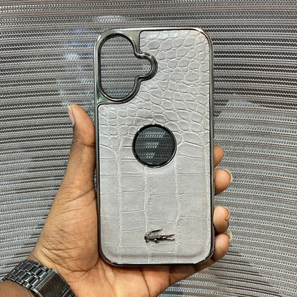 Leather Logo iPhone 17 Case