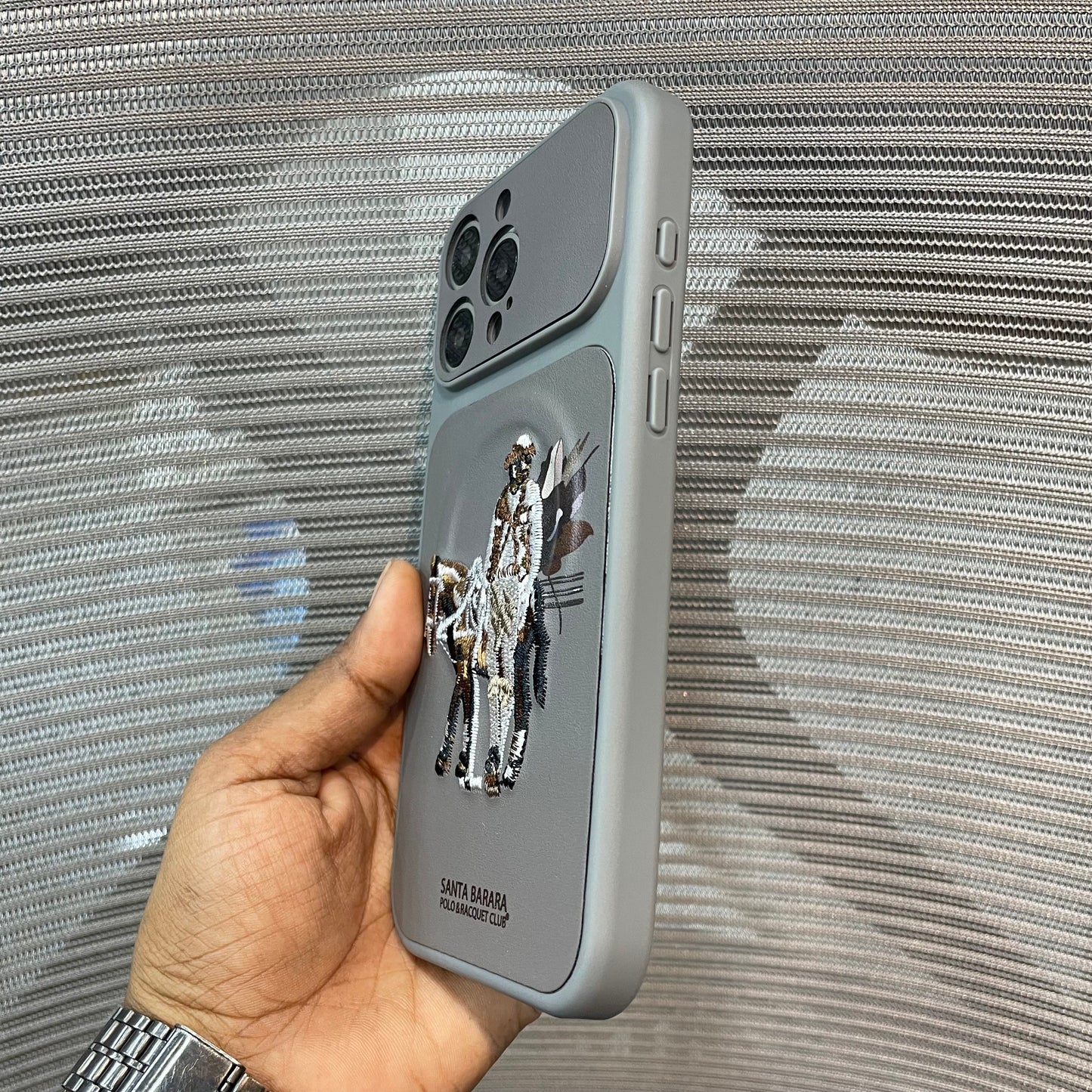 EmbroVault Luxe iPhone Case