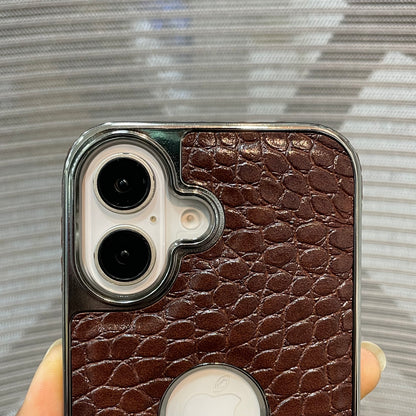 Leather Logo iPhone 17 Case
