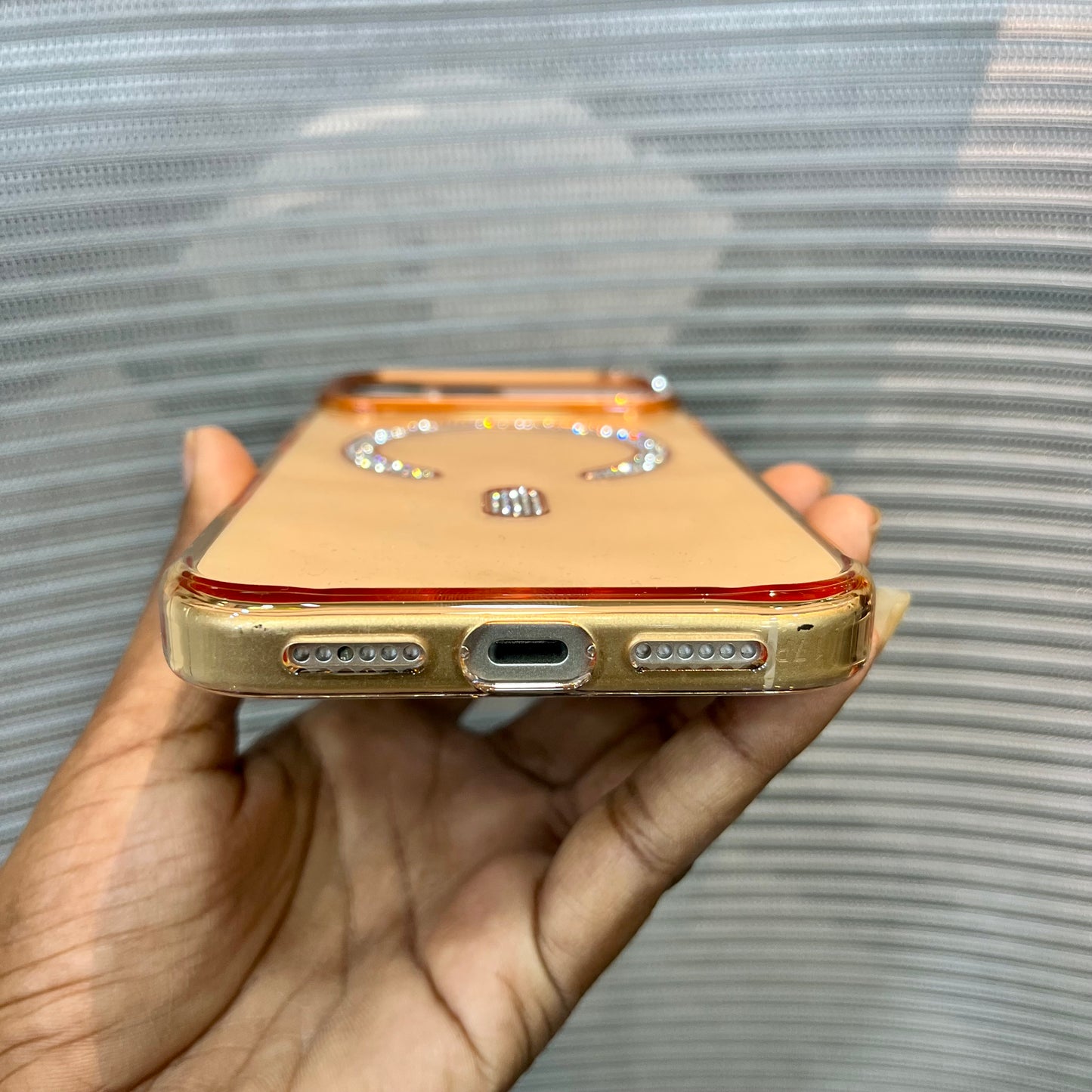 Orange Diamond MagSafe iPhone 17 Pro Max Case