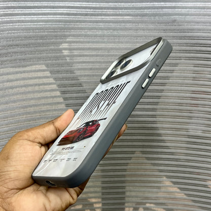 Glossy Car Print Protective iPhone 17 Series Case