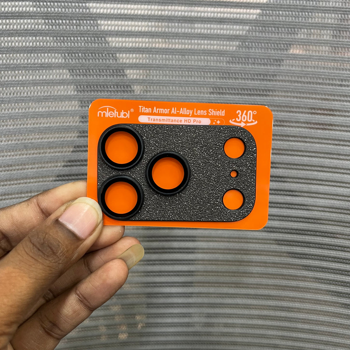 Sparkle Metal Camera Plate with Lens for iPhone