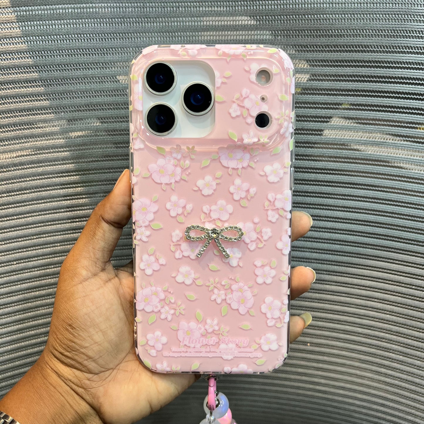 Floral Charm Clear iPhone 17 Pro Max Case