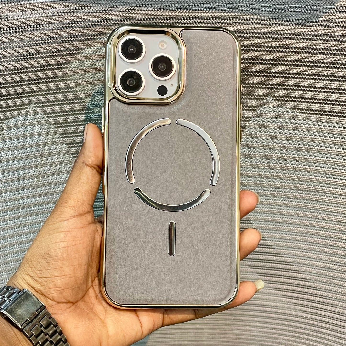 LeatherAura MagSafe Protective iPhone 16 Pro  Case