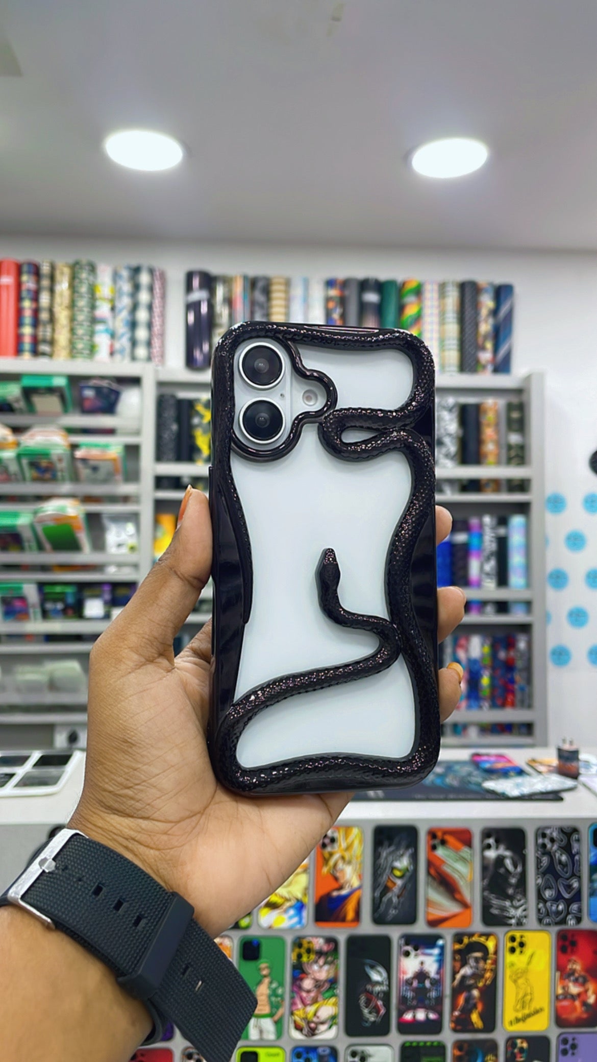 Fancy Snake Designer Soft Silicone Case for iPhone