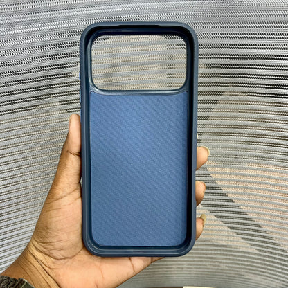 Premium Stripe Leather Logo iPhone 17 Series Case