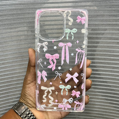 Glitter Bow Printed iPhone 16 Pro Max Case