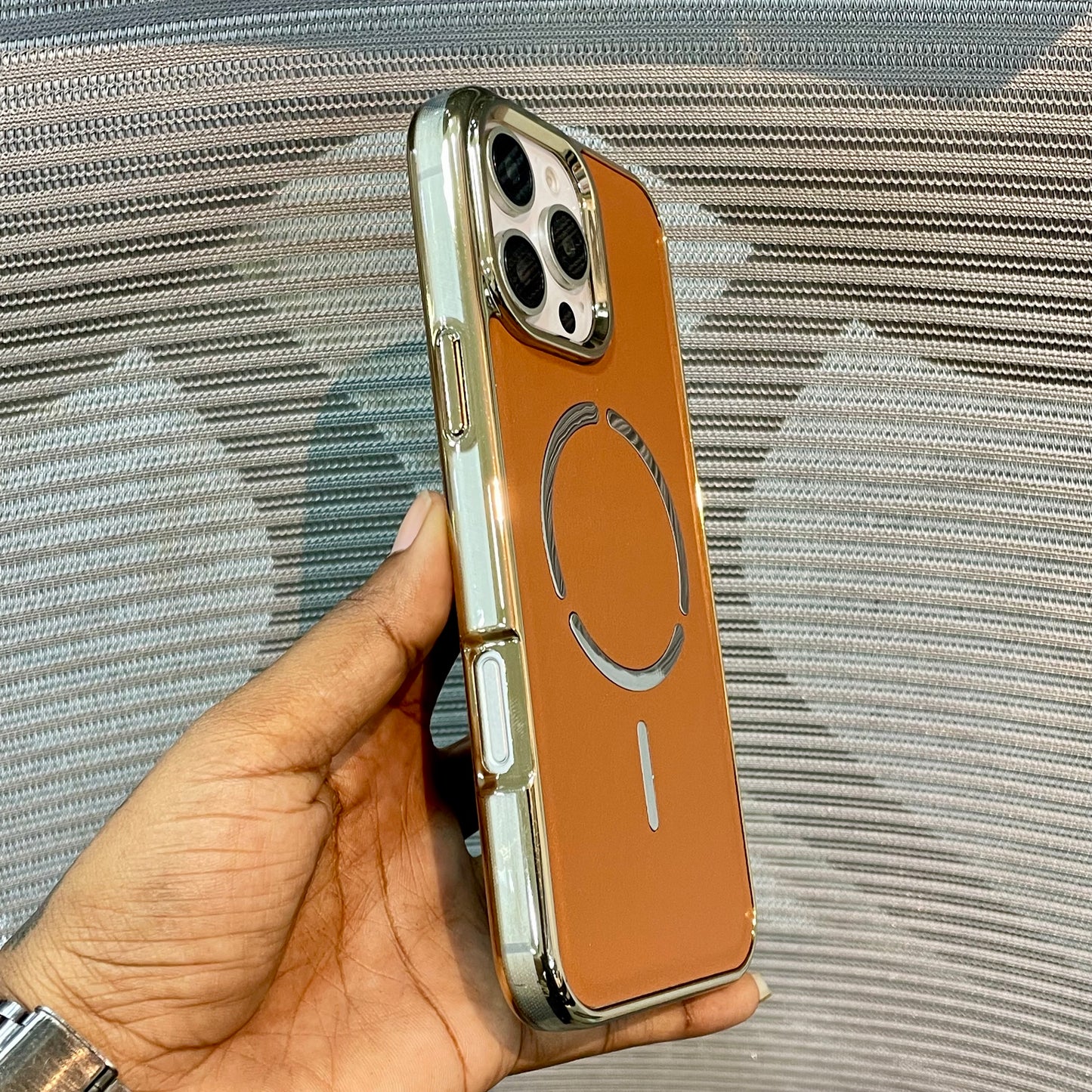 LeatherAura MagSafe Protective iPhone 16 Pro  Case
