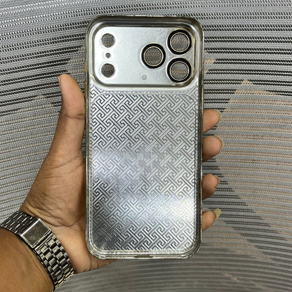 Premium Embossed Leather Logo iPhone 17 Pro Max  Case