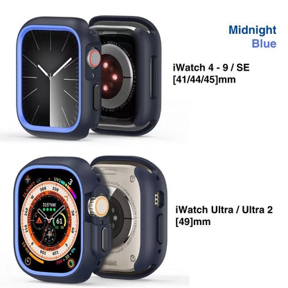 Protective Color Apple Watch Bumper Case for 41mm / 44mm / 45mm / 49 mm