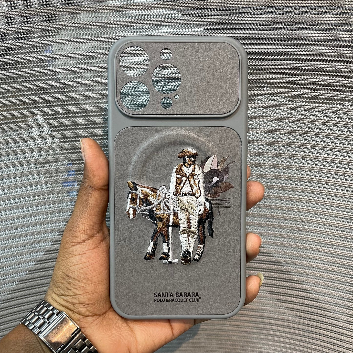 EmbroVault Luxe iPhone Case