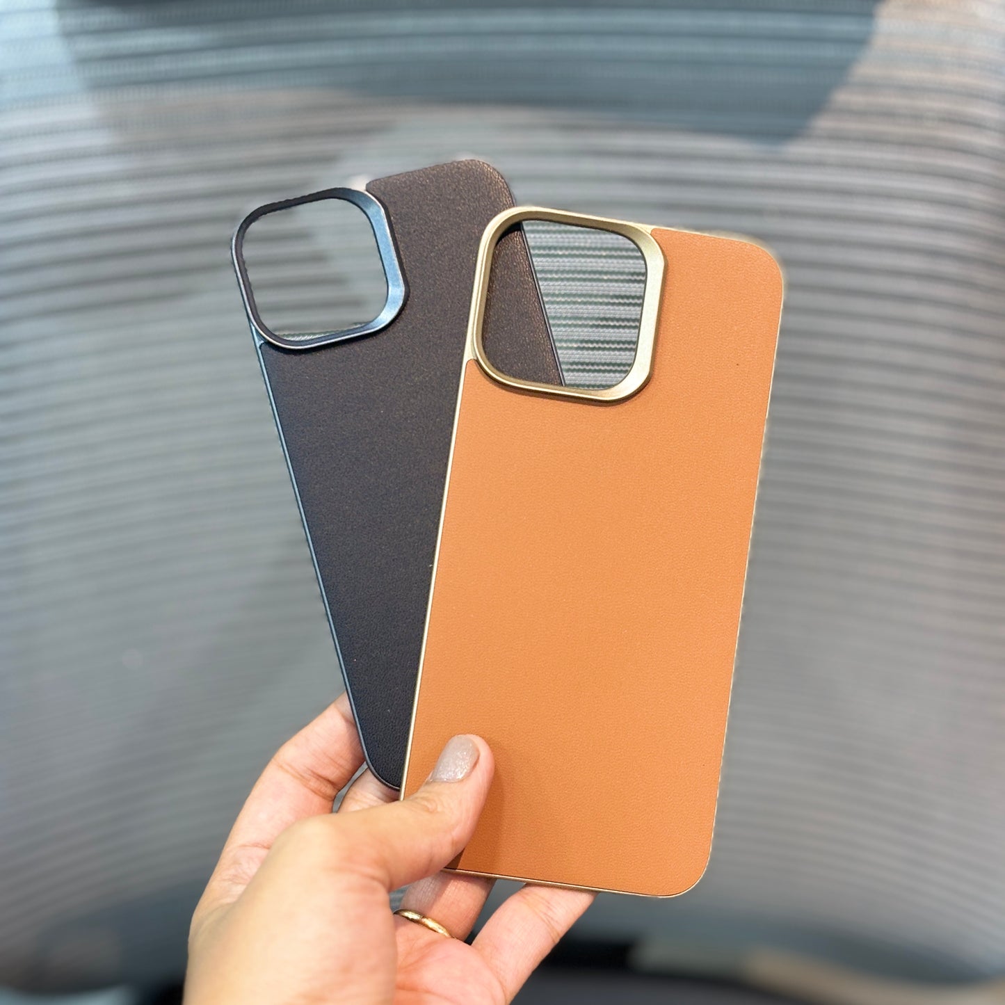 Leather Finish BackPlane MagSafe iPhone 15 & 16 Series Case